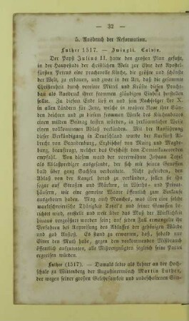 5. Ausbruch der Reformation