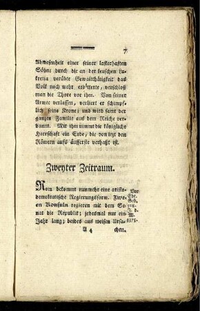 Zweyter Zeitraum.