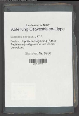 Straßenbaupflichten des Amtsmeierhofes Niederbarkhausen