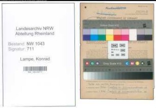 Entnazifizierung Konrad Lampe , geb. 13.05.1913 (Verwaltungsangestellter)