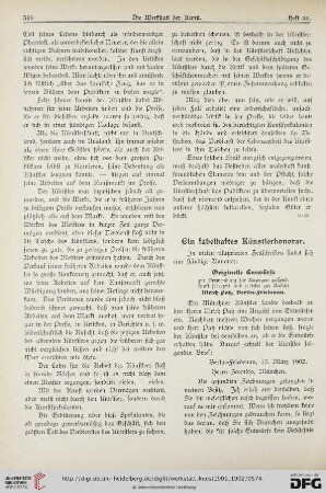 1: Ein fabelhaftes Künstlerhonorar