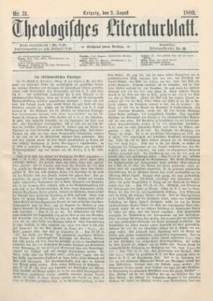 289-291 Zur alttestamentlichen Theologie