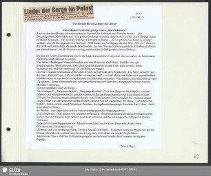 Lieder der Berge im Palast