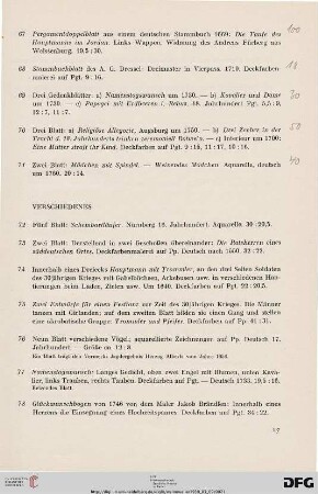 Verschiedenes (Nr. 72-81)