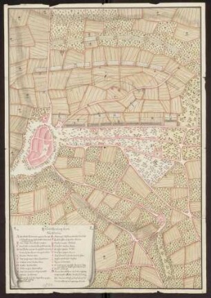 Bitonto: Plan über die Aufstellung der kaiserlich-österreichischen Armee bei Bitonto, angeblich im Jahre 1734