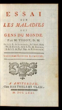 Essai Sur Les Maladies Des Gens Du Monde