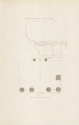 Abb.: Pl. 89 Profil en grand du chapiteau des colonnes du Portique