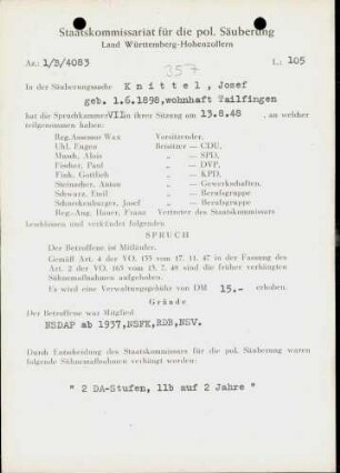 Knittel, Josef