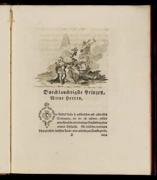 Durchlauchtigste Prinzen, Meine Herren, [...]