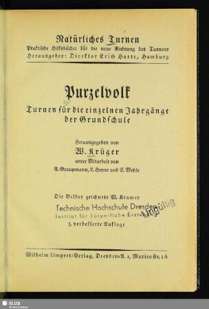 Purzelvolk : Turnen für die einzelnen Jahrgänge der Grundschule