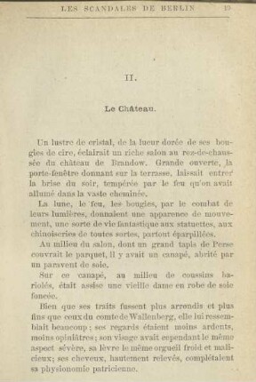 II. Le Château