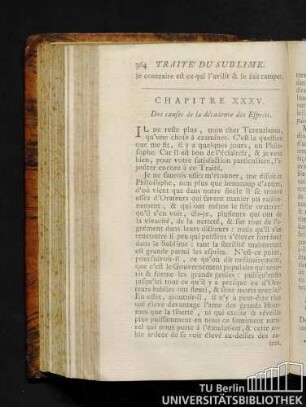 Chapitre XXXV. Des causes de la décadence des esprits.