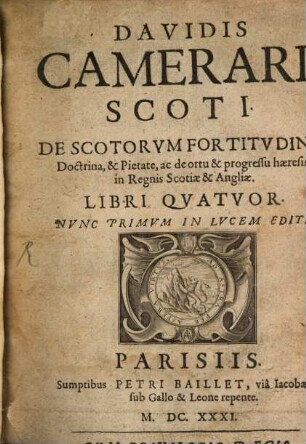 De Scotorum fortitudine doctrina et pietate