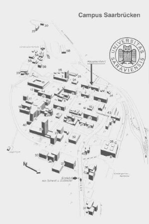 Lageplan Campus Saarbrücken