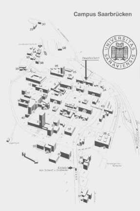 Lageplan Campus Saarbrücken