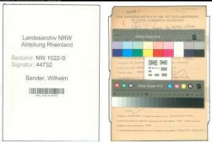 Entnazifizierung Wilhelm Sander , geb. 22.09.1900 (Steuerinspektor)