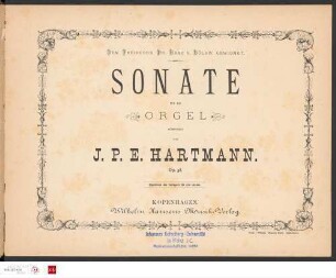 Sonate für die Orgel : Op. 58
