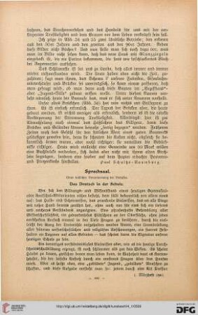 Sprechsaal: das Deutsch in der Schule