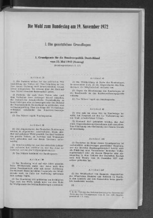 I. Die gesetzlichen Grundlagen