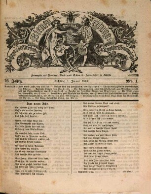 Bienen-Zeitung : Organ des Vereins der deutschen, österreichischen u. ungarischen Bienenwirte. 23. 1867