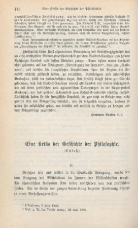 416-437 Eine Krisis der Geschichte der Philosophie : Schluß