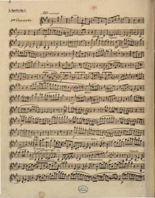 Vollständige Sammlung der Concert-Compositionen für die Violine mit Hinweglassung der Begleitung, 1