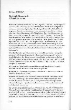 Rationale Grammatik