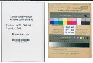Entnazifizierung Kurt Brinkmann , geb. 28.02.1914 (Techniker)