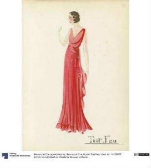 Abendkleid von Bernard et C.ie, Modell Tout Feu