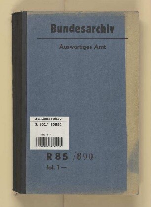 Vorbereitung von Friedensverhandlungen. - Studium wirtschaftlicher Probleme: Bd. 1