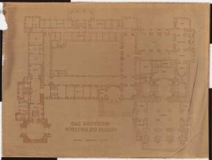 Schloss Posen, Posen Umbau: Grundriss EG 1:100