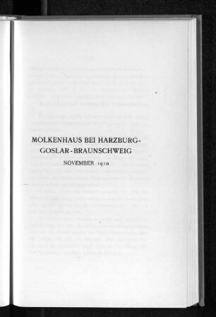 Molkenhaus bei harzburg-Goslar-Braunschweig November 1910