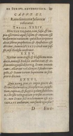 Caput XI. Ratio sententiae Jesuiticae refutatur.