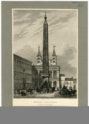 Rom, San Giovanni in Laterano, Querschiffsfassade und Obelisco Lateranense