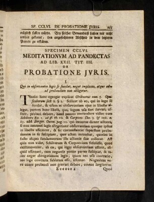 955-958, Sp. 256. De Probatione juris