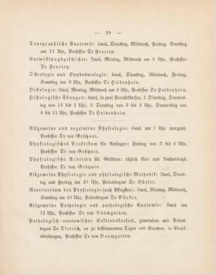 29-33, Medizin