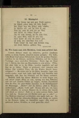 54. Wie kann man sich fürchten, wenn man gebetet hat.
