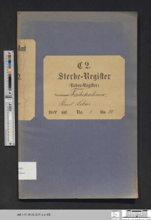 Sterberegister Güldendorf 1908