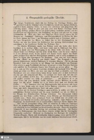 II. Geographisch-geologische Übersicht