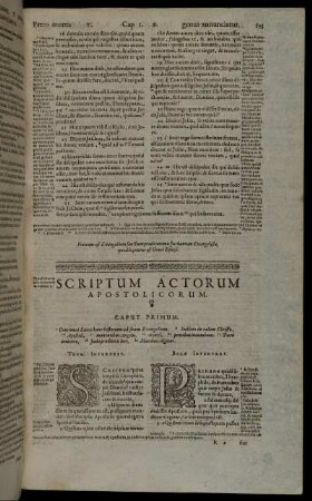Scriptum Actorum Apostolicorum.