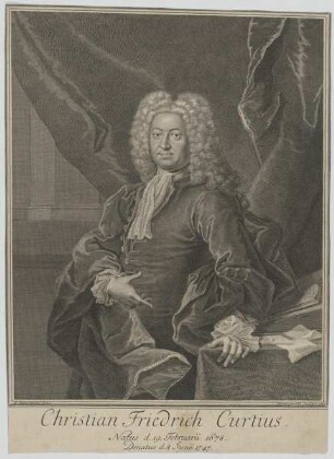 Bildnis des Christian Friedrich Curtius