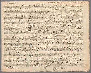 Le postillon de Lonjumeau / Ausw., pf, Arr - BSB Mus.Schott.Ha 4497 : [caption title, f. 1 recto:] Melange de l'opera: le Postilon [!] de Adam.,