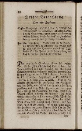 Dritte Betrachtung. Von dem Fegfeuer