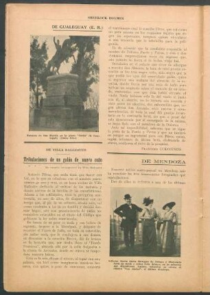 De Mendoza - Señoras María Luisa Benegas de Arroyo y Hortensia Serú de Ortiz y señor Luis Arroyo [...] - [Foto]
