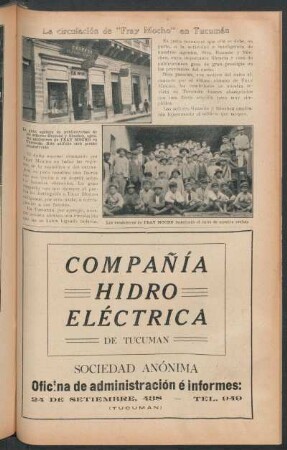 La circulación de "Fray Mocho" en Tucumán