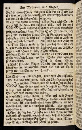 632-635, Um Nahrung und Segen, oder vom ... (629 - 631)