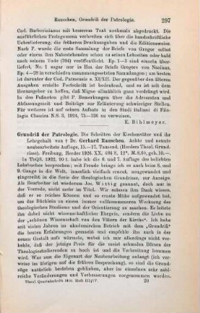 296-297 [Rezension] Gregorius Nyssenus, Gregorii Nysseni Epistulae