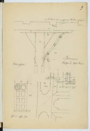 Rathaus, Bremen: Details (aus: Skizzen- und Fotoalbum 18)