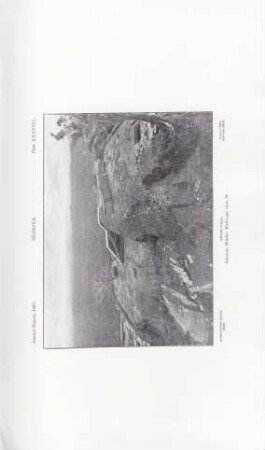 Plate XXXVIII. Sîgiriya. Sígiri-Gala. Summit, Middle: Bird's-eye view, W.