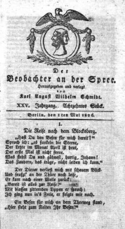 18. Stueck, 1. Mai 1826